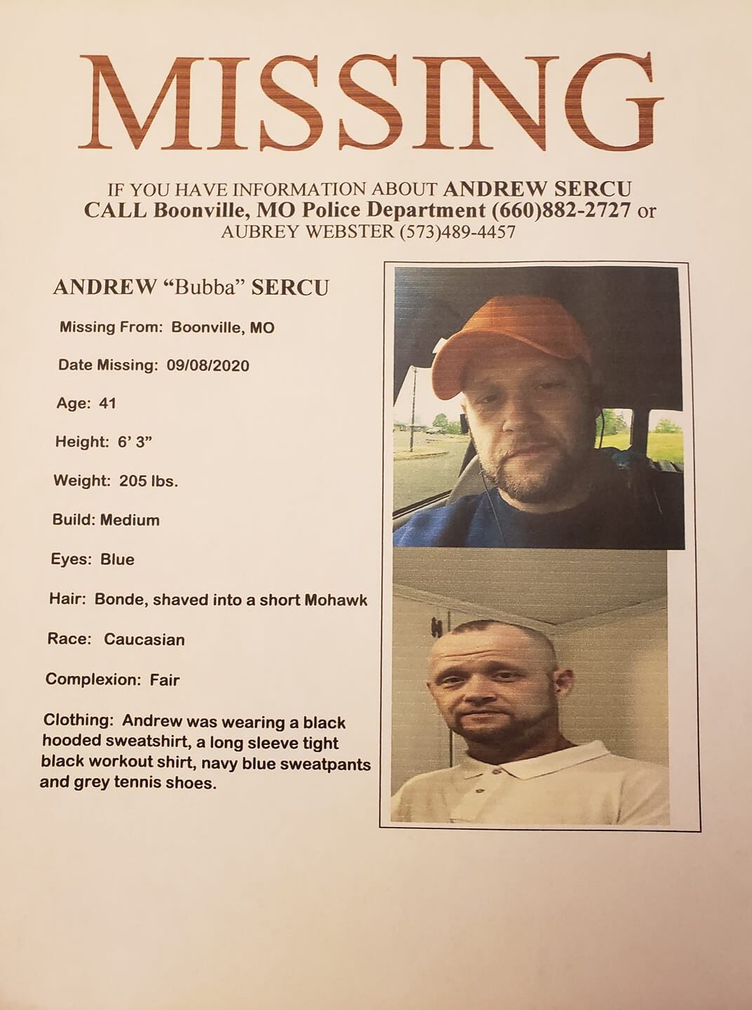 Missing poster